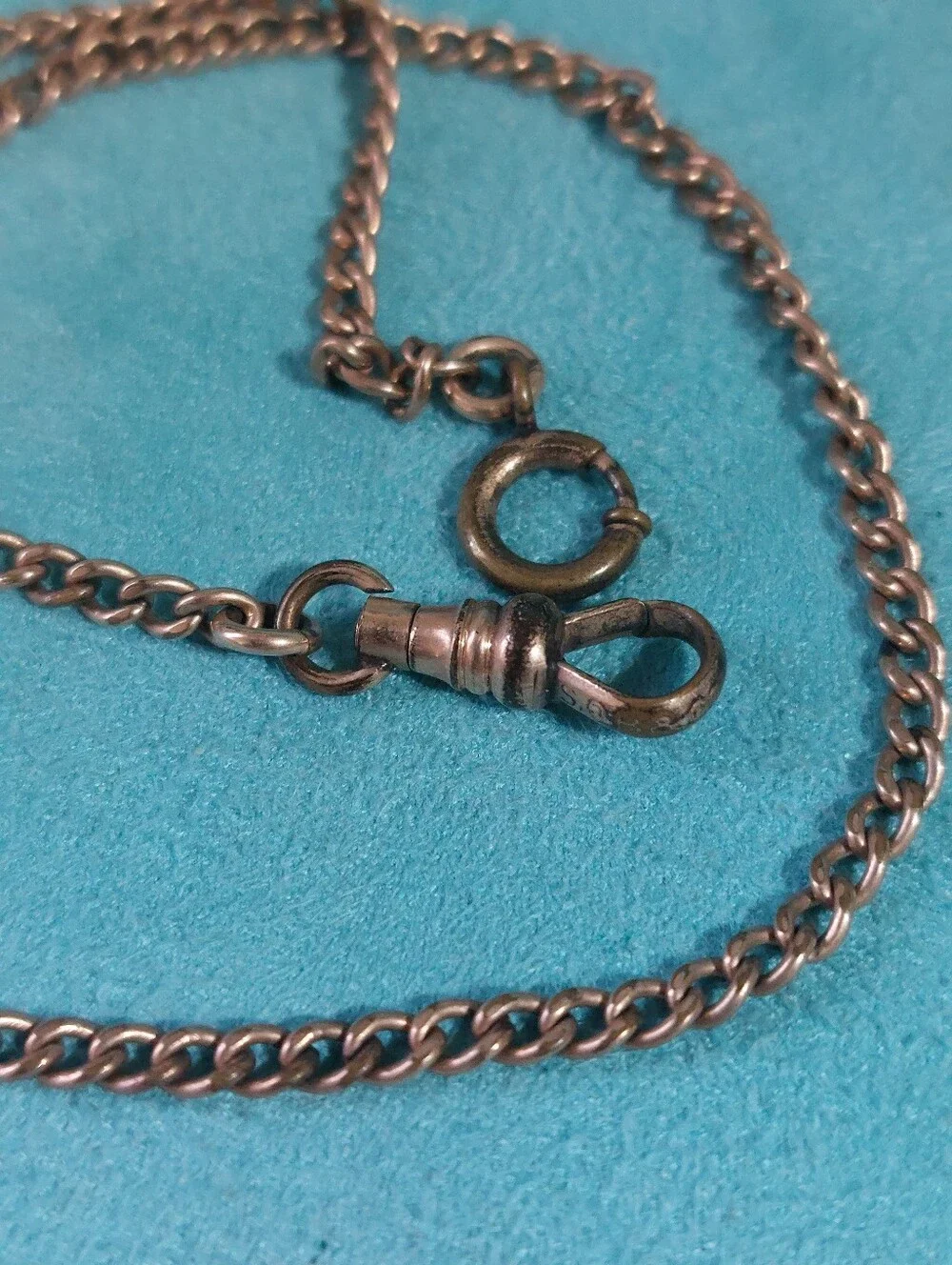 Victorian-Era S.O.B.& Co. Gold-filled Curb Link Vest Chain 15.5
